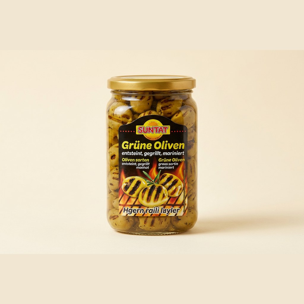 Suntat Grilled Green Olives