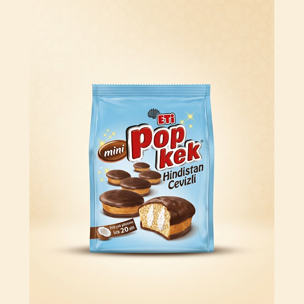 Eti Mini Pop Kek — Coconut (Hindistan Cevizli)