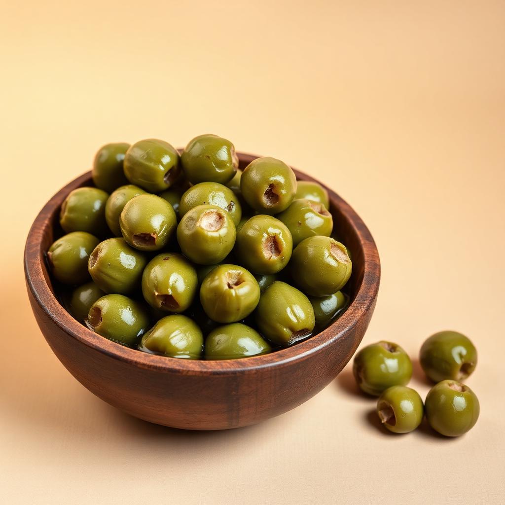 Cracked Green Olives